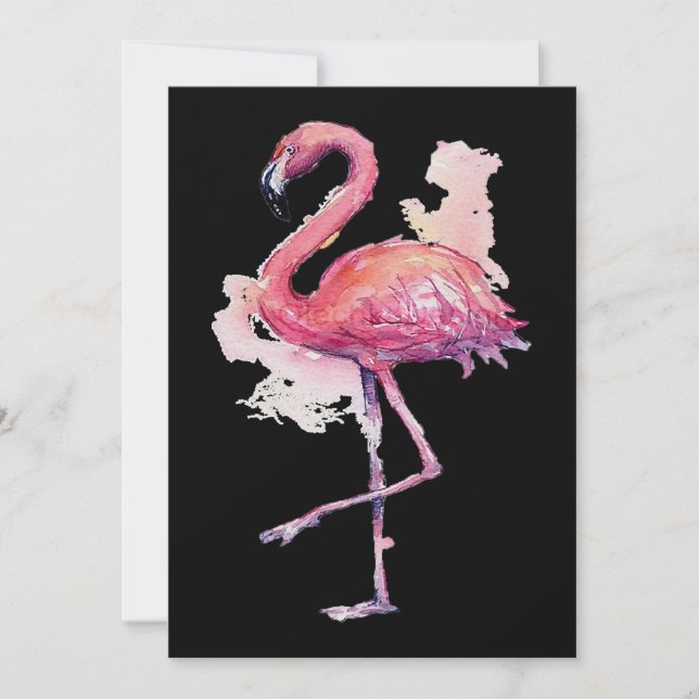 Cartão De Festividades Flamingo | Legal Flamingo Amante de os animais Fla (Frente)