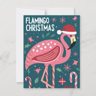 CARTÃO DE FESTIVIDADES FLAMINGO - NATAL
