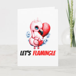 Cartão De Festividades Flamingo Pun | Flórida de bebê extragante
