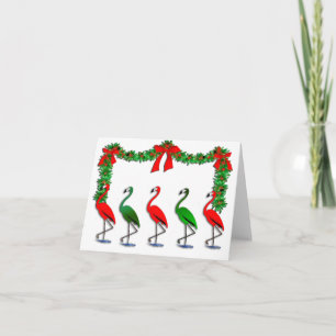 Cartão De Festividades Flamingo Rockettes Dança