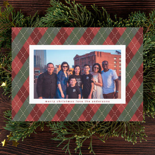 Cartão De Festividades Flannel Felry Christmas Gingham Ugly Sweeter Xadre