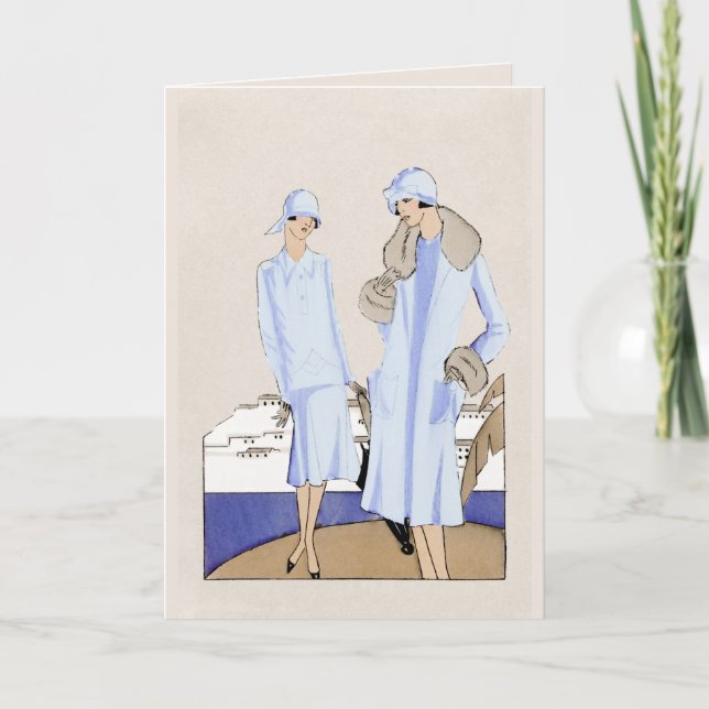 Cartão De Festividades Flapper (Frente)