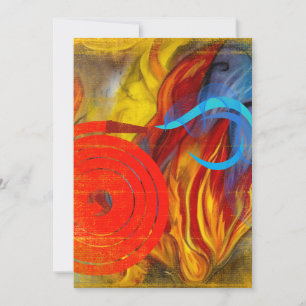 Cartão De Festividades Flare de Bombeiro