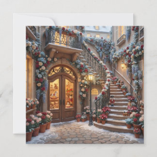 Cartão De Festividades Flat Christmas Card