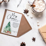 Cartão De Festividades Flat de Árvore de Natal de Cor da Água Cura<br><div class="desc">Aceite o espírito da estação com nossa mais nova coleção de cartões de saudação de Natal plana, projetados para espalhar alegria e alegria entre parceiros comerciais, amigos e familiares amados. Nosso sortimento apresenta uma série de designs festivos, cada um preparado para trazer calor e alegria às suas mensagens de feriado....</div>