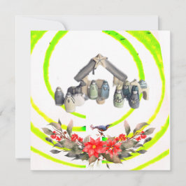 Cartão De Festividades Flat Holiday Card