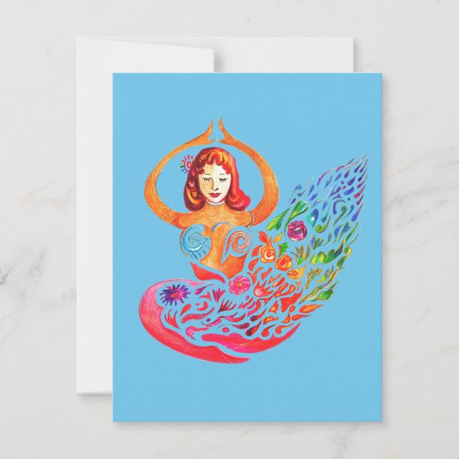 Cartão De Festividades Flat Holiday Card (Frente)