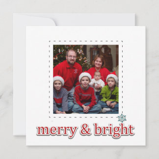 Cartão De Festividades Flat square photo christmas greeting cards