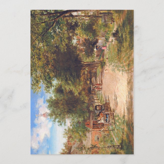 Cartão De Festividades Flat Thanksgiving Card (Frente)