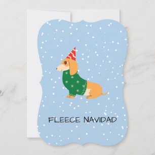 Cartão De Festividades Flece Navidad - Cão de Enchimento