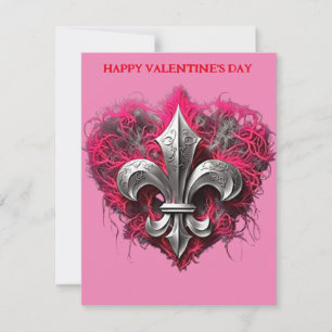Cartão De Festividades Fleur De Lis Dia dos Namorados