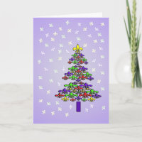 Fleur de Lys Christmas Tree and Snow