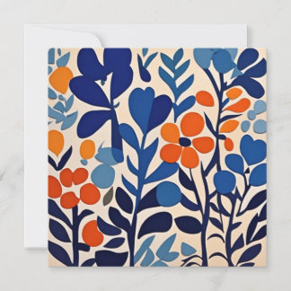 Cartão De Festividades fleurs retro 70's