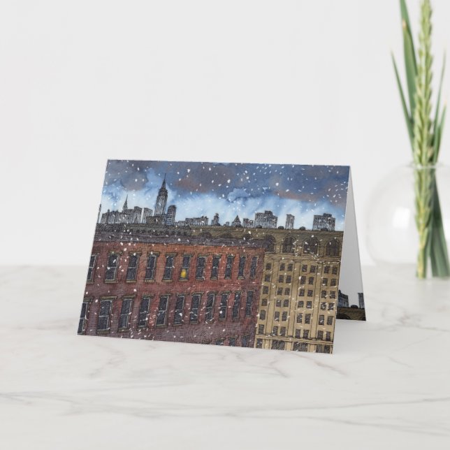 Cartão De Festividades "Flicker of Fire" Christmas Card (Frente)