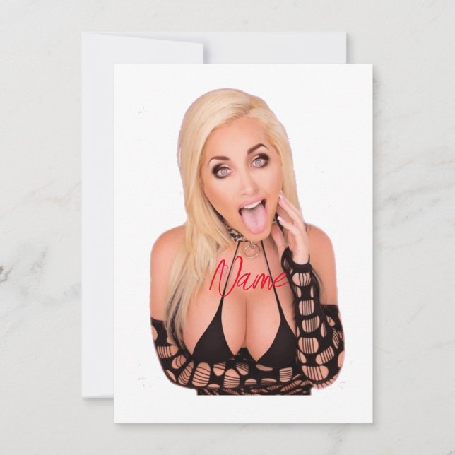 Cartão De Festividades Flirty loira Thunder_Cove (Frente)