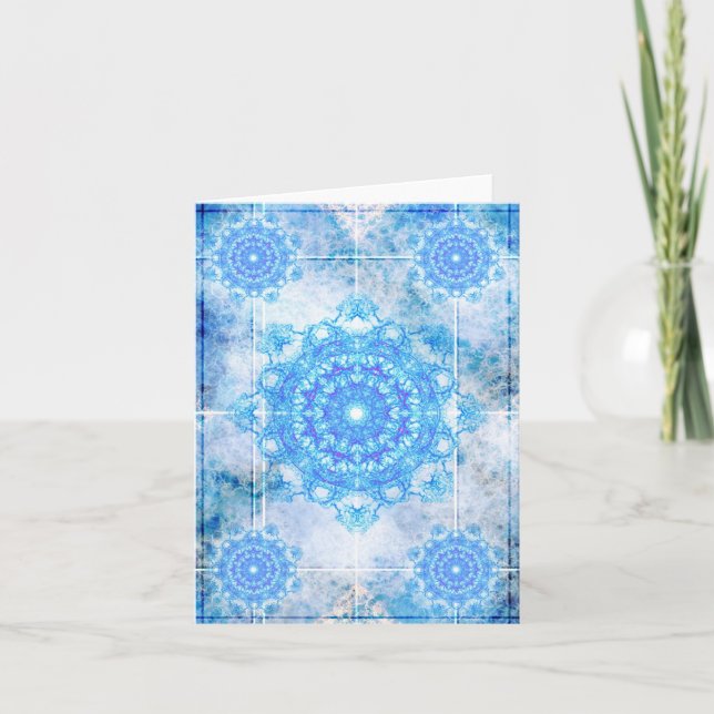 Cartão De Festividades Floco de neve (Frente)