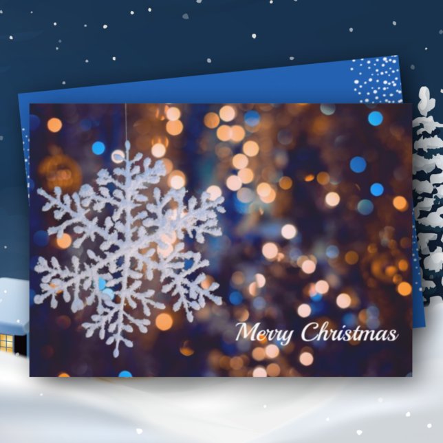 Cartão De Festividades Floco de neve Natal (Criador carregado)