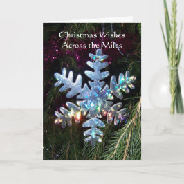 Cartão De Festividades Floco De Neve No Natal Do Milho