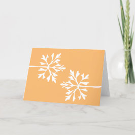 Cartão De Festividades Floco de neve simples