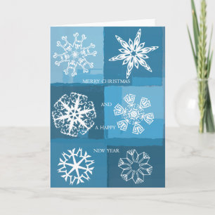 Cartão De Festividades Flocos de neve