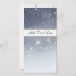 Cartão De Festividades Flocos de neve brancos de Natal