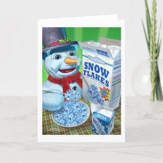 Cartão De Festividades flocos de neve_do_boneco de neve