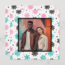 Flocos de neve retrô