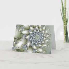 Cartão De Festividades Flor de inverno com saudações de época