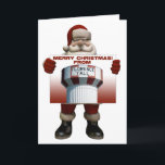 Cartão De Festividades Florence Y'all Santa Christmas Card<br><div class="desc">Spread Christmas cheer from Florence with this great themed Christmas Card</div>