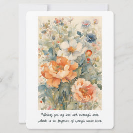 Cartão De Festividades Flores