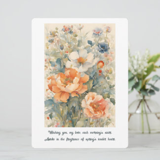 Cartão De Festividades Flores