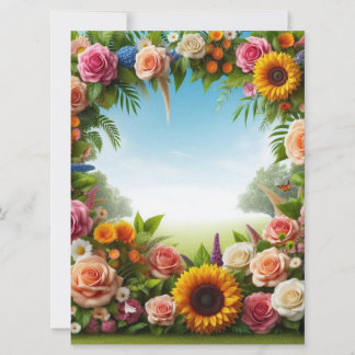 Cartão De Festividades flores