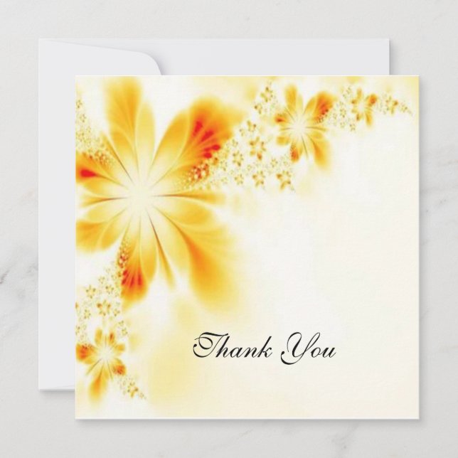 Cartão De Festividades Flores (Frente)