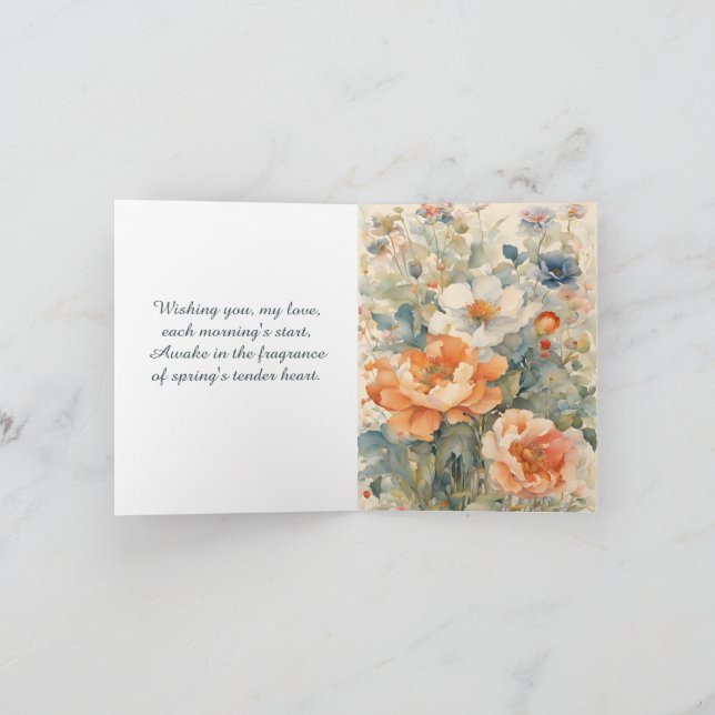 Cartão De Festividades Flores (Interior)