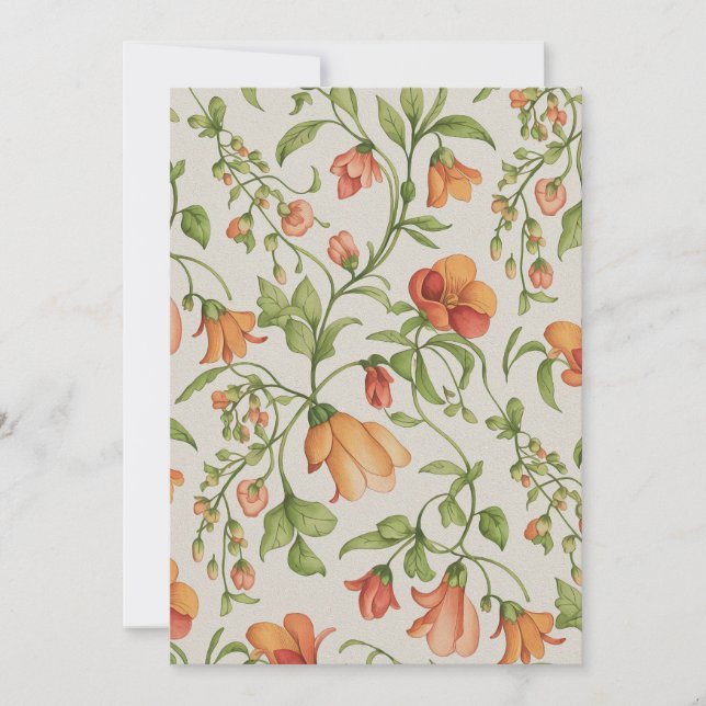 Cartão De Festividades Flores 2 (Frente)