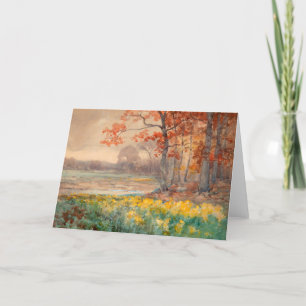 Cartão De Festividades Flores Amarelas no Dia da Cinza Julian Onderdonk