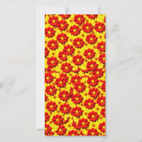Flores da dália vermelha e amarela