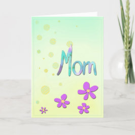 Cartão De Festividades Flores para a mãe