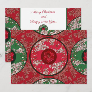 Cartão De Festividades Flores para o Natal