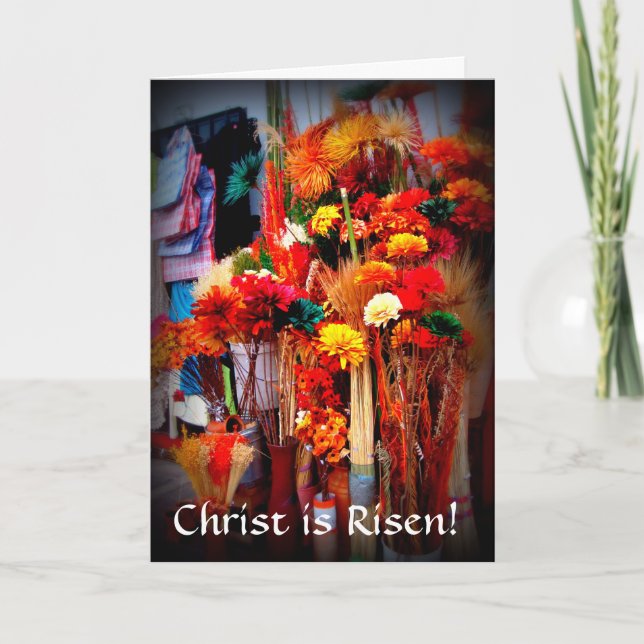 Cartão De Festividades Flores Secas - Fotografias Vivas no Mercado (Frente)