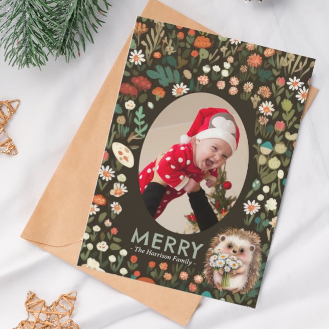 Cartão De Festividades Floresta Animal da Marinha Cóta (Criador carregado)