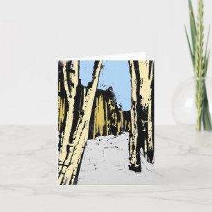 Cartão De Festividades Floresta de Inverno