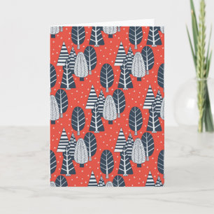 Cartão De Festividades Floresta de inverno