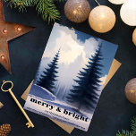 Cartão De Festividades Floresta de pinheiro azul com feliz e cor azul<br><div class="desc">Espalhe a alegria com a nossa "Placa de Feriado da Floresta de Pinheiros de Pinheiros de Aquarelas Limpas e Felizes". Abraçar a estação festiva com este charmoso cartão, capturando o espírito das festas em meio a uma floresta de pinheiros serenos. Compartilhe o calor da estação com os entes queridos através...</div>