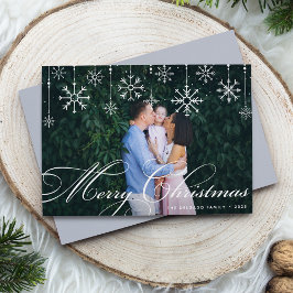 Cartão De Festividades Flourish Clássico | Feliz Natal Foto