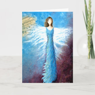 Cartão De Festividades Fly Forth Angel  Christmas Greeting Card