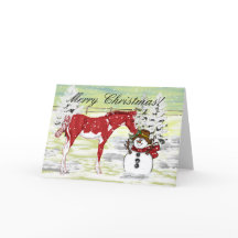 Foal and Snowman Christmas