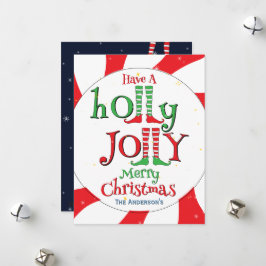 Cartão De Festividades Fofa Divertida Festiva Alegre Natal Feliz Elfo