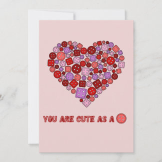 Cartão De Festividades fofo como um botão