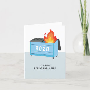 Cartão De Festividades Fogo de lixo 2020